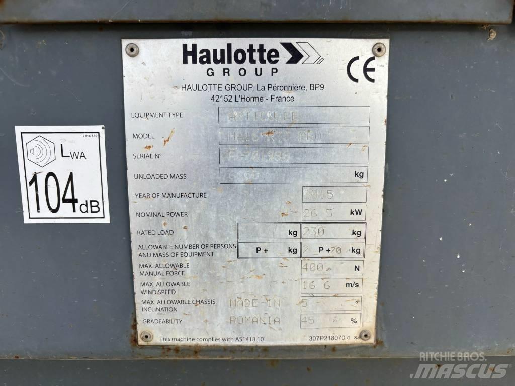 Haulotte HA 16 Bomlifte med knækarm