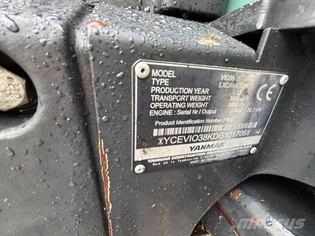 Yanmar VIO38 Minigravemaskiner
