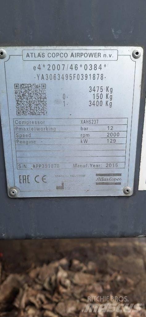 Atlas Copco XAHS237 Kompressorer