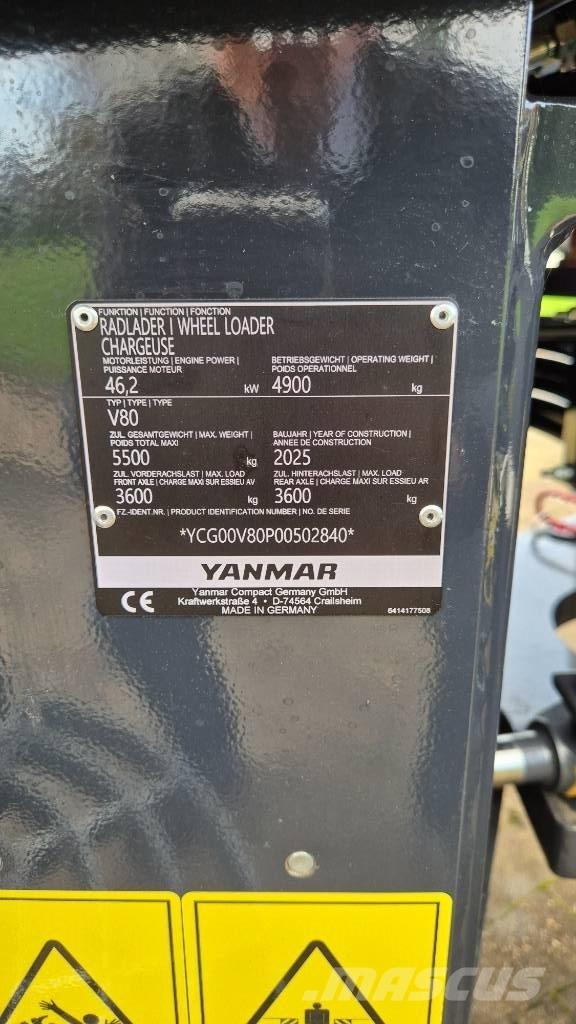 Yanmar V80/5 Læssemaskiner på hjul