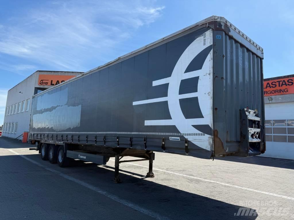 Krone 3 aks gardin Semi-trailer med Gardinsider
