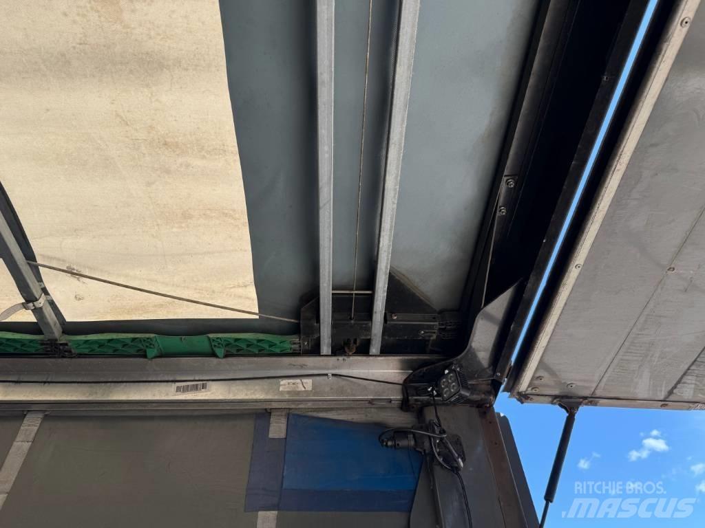 Krone 3 aks gardin Semi-trailer med Gardinsider