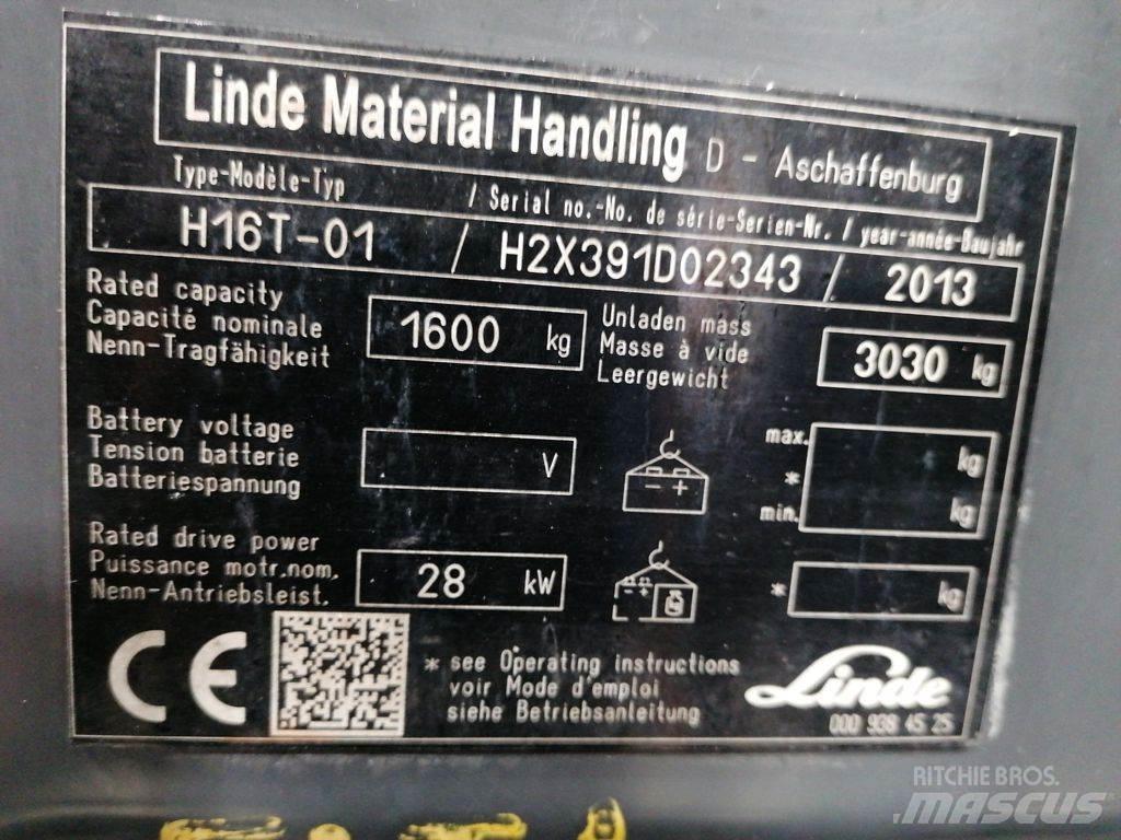 Linde H16T-01 LPG gaffeltrucks