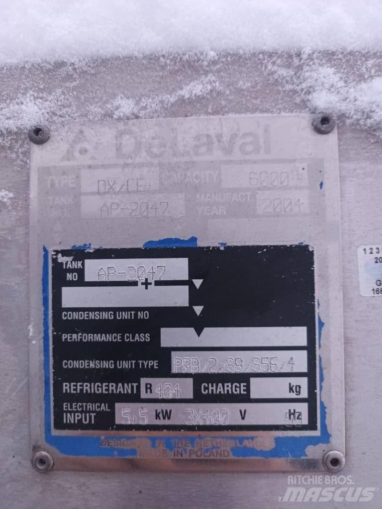 Delaval DX-CE Udstyr til opbevaring af mælk