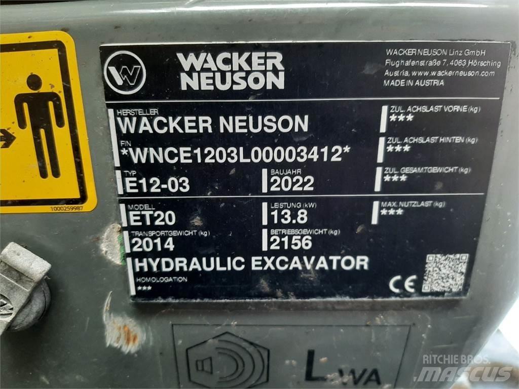 Wacker Neuson ET20 Gravemaskiner på larvebånd