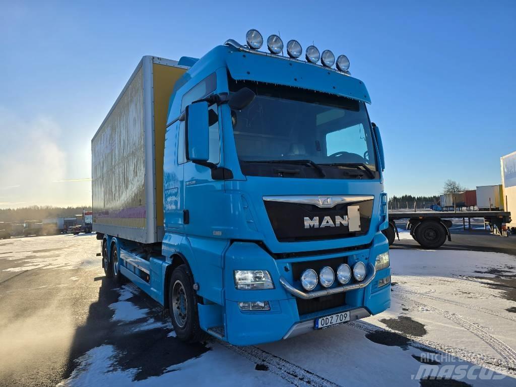 MAN TGX 28.560 Lastbiler med containerramme / veksellad