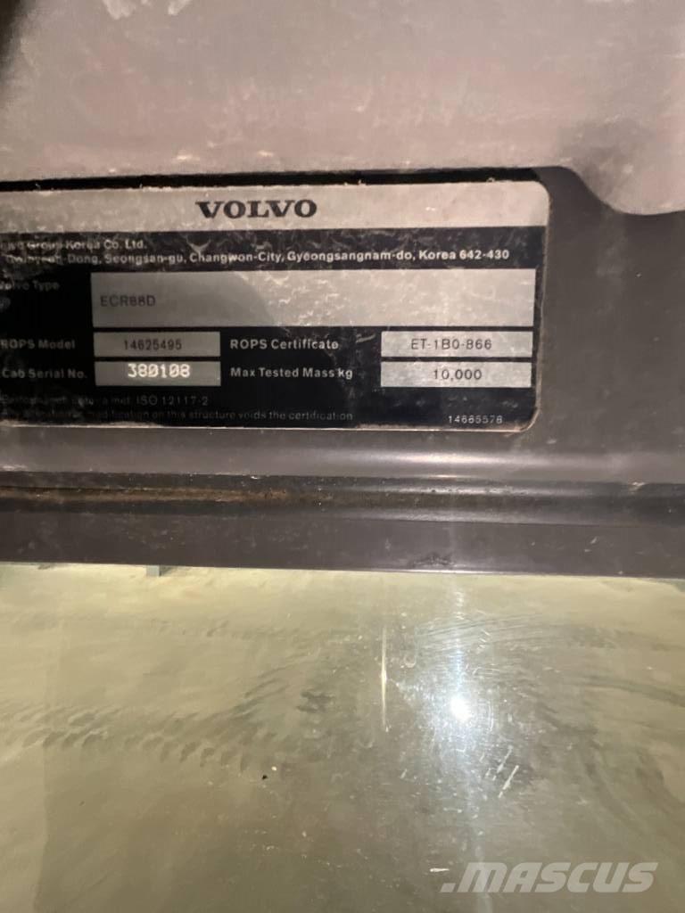 Volvo ECR 88 D Kabiner og interiør