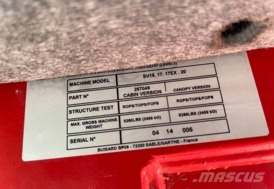 Yanmar SV 15 Minigravemaskiner