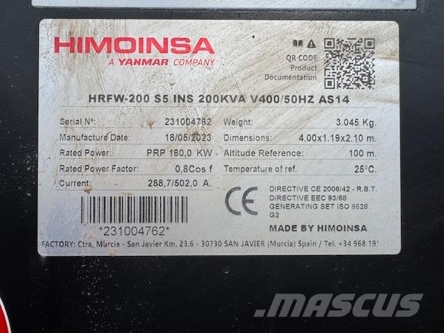 Himoinsa HRFW 200 S5 Dieselgeneratorer