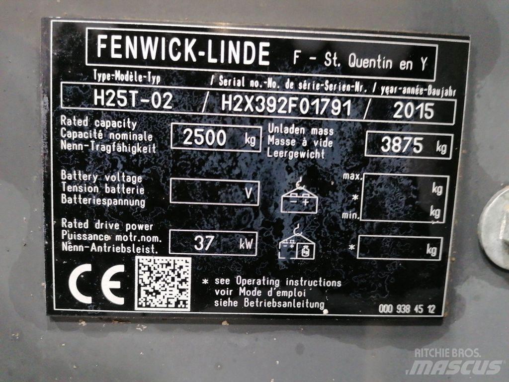Linde H25T-02 LPG gaffeltrucks