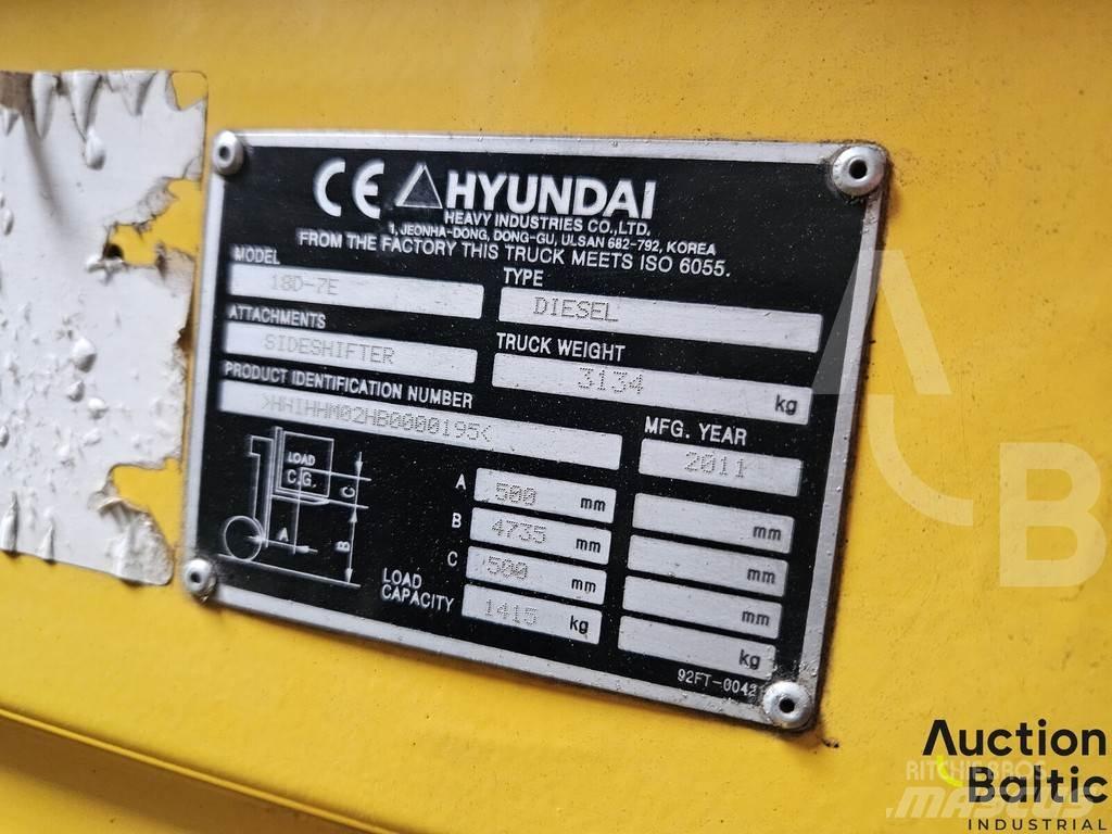 Hyundai 18D-7E Diesel gaffeltrucks