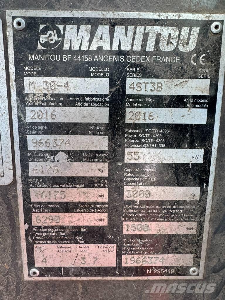 Manitou M30-4 Diesel gaffeltrucks