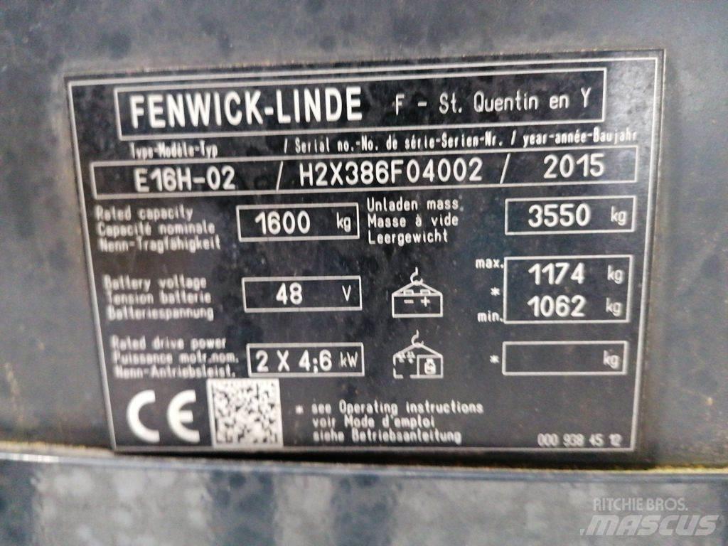 Linde E16H-02 El gaffeltrucks
