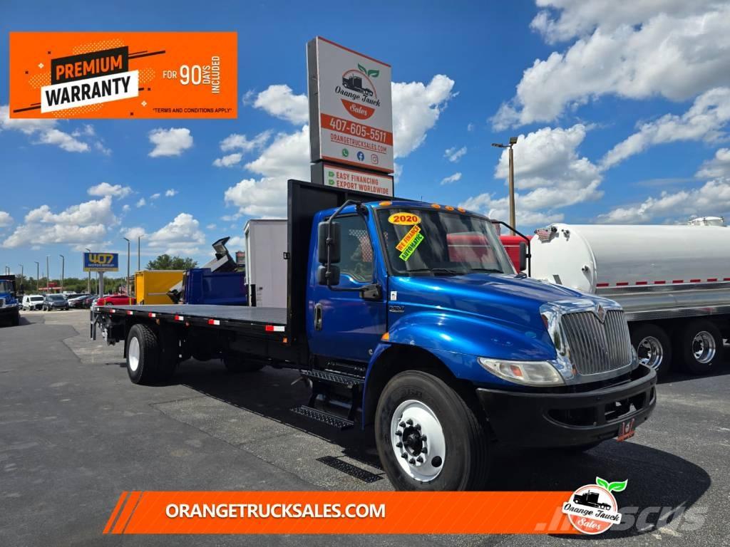 International MV607 Lastbil med lad/Flatbed