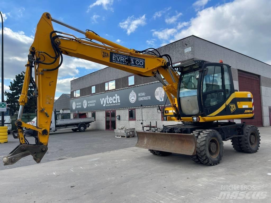JCB JS 145 W Gravemaskiner på hjul