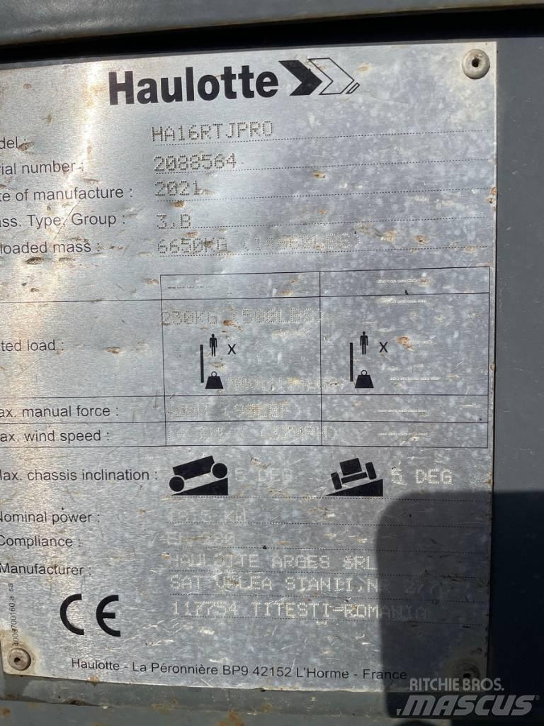 Haulotte HA16RTJ PRO Kompakte selvkørende bomlifte