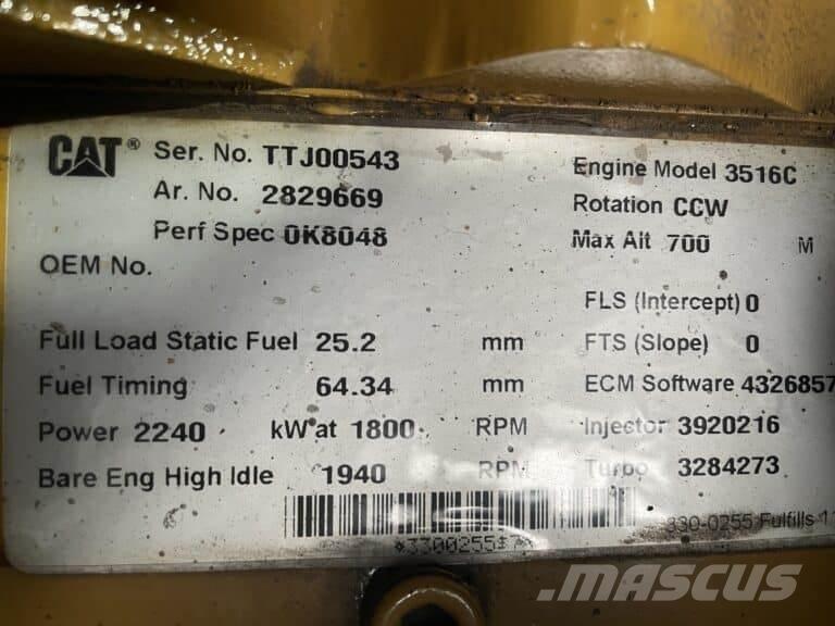 CAT 3516C Marinemotorenheder