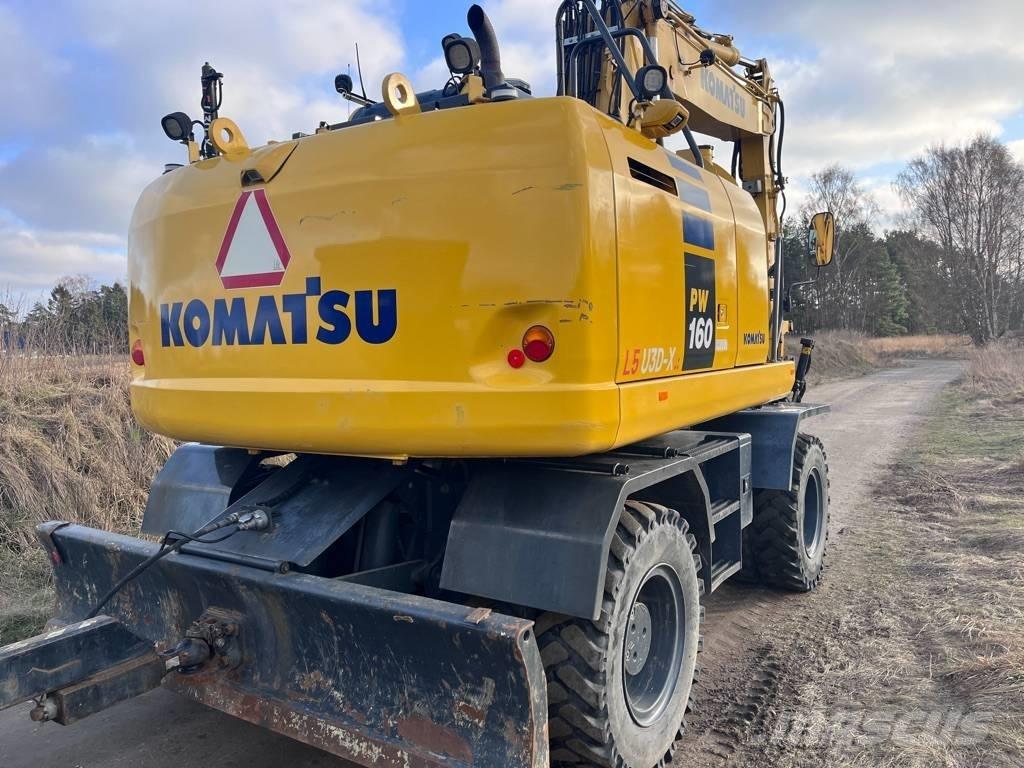 Komatsu PW 160 Gravemaskiner på hjul