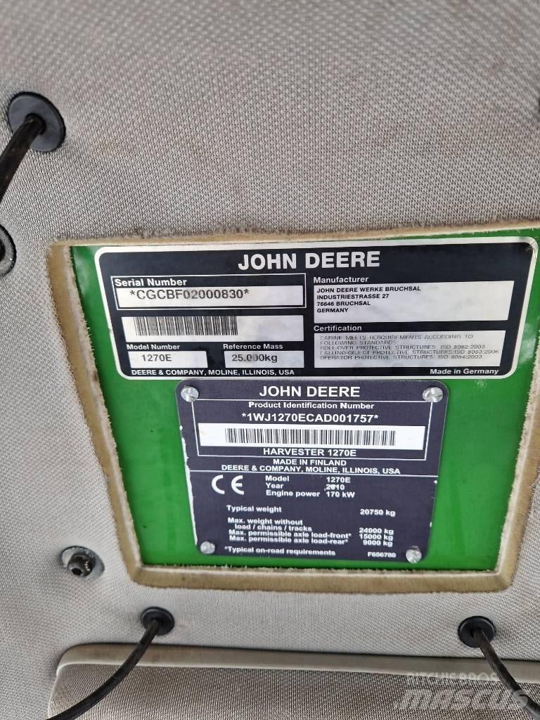 John Deere 1270E Skovningsmaskiner