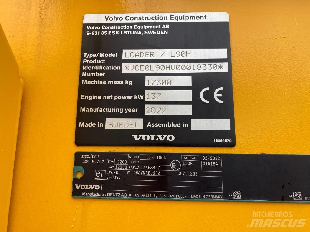 Volvo L90H  / L 90 H Læssemaskiner på hjul