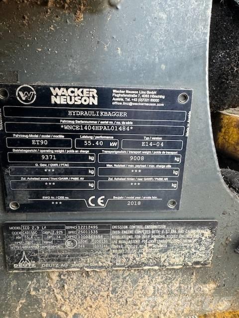 Wacker Neuson ET 90 Gravemaskiner på larvebånd