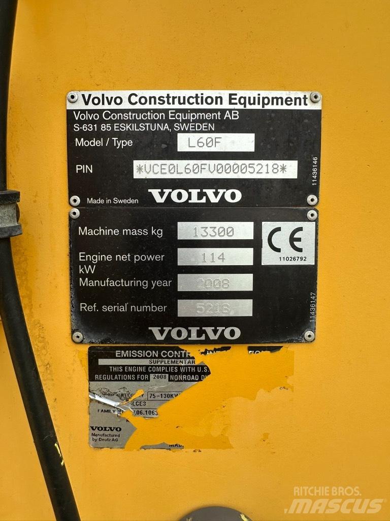 Volvo L60F Læssemaskiner på hjul