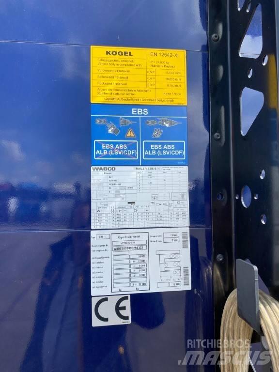 Kögel S 24 Semi-trailer med Gardinsider