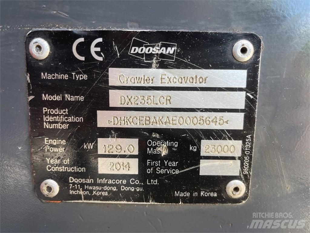 Doosan DX 235 LCR Gravemaskiner på larvebånd