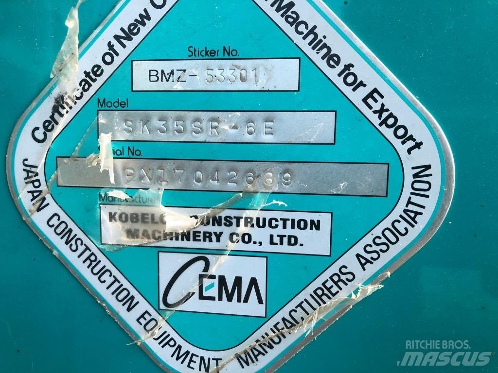 Kobelco SK 35 SR-6E Minigravemaskiner