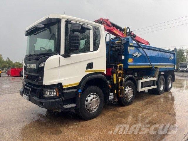 Scania P410 XT Lastbiler med tip