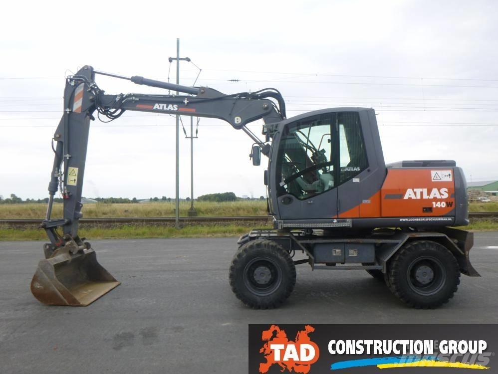 Atlas 140 W Gravemaskiner på hjul