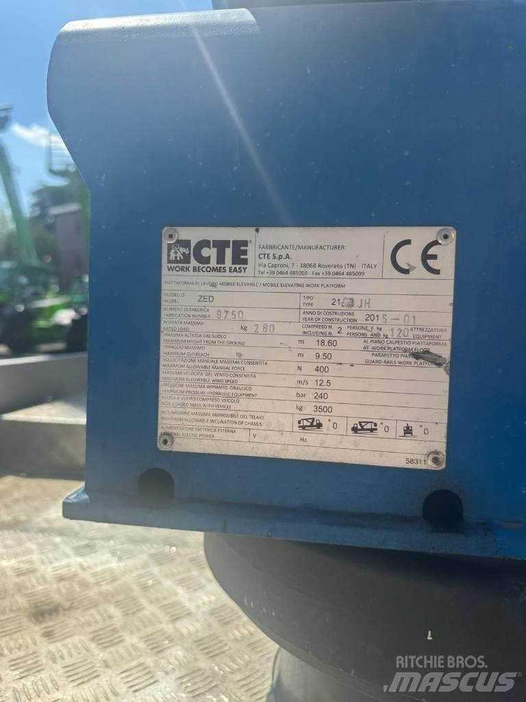 CTE ZED 21.2 JH Lastbilmonterede lifte