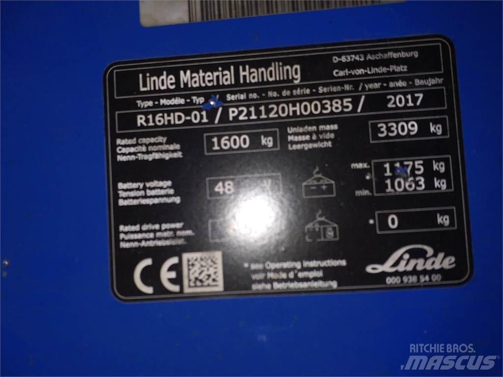 Linde R16HD Reachtruck