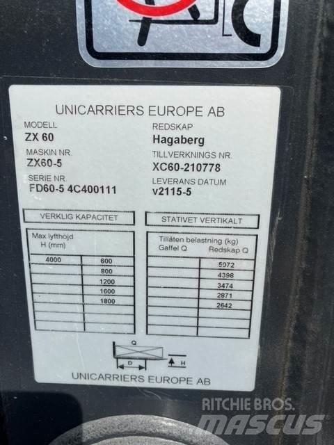 UniCarriers DX60-5 Diesel gaffeltrucks