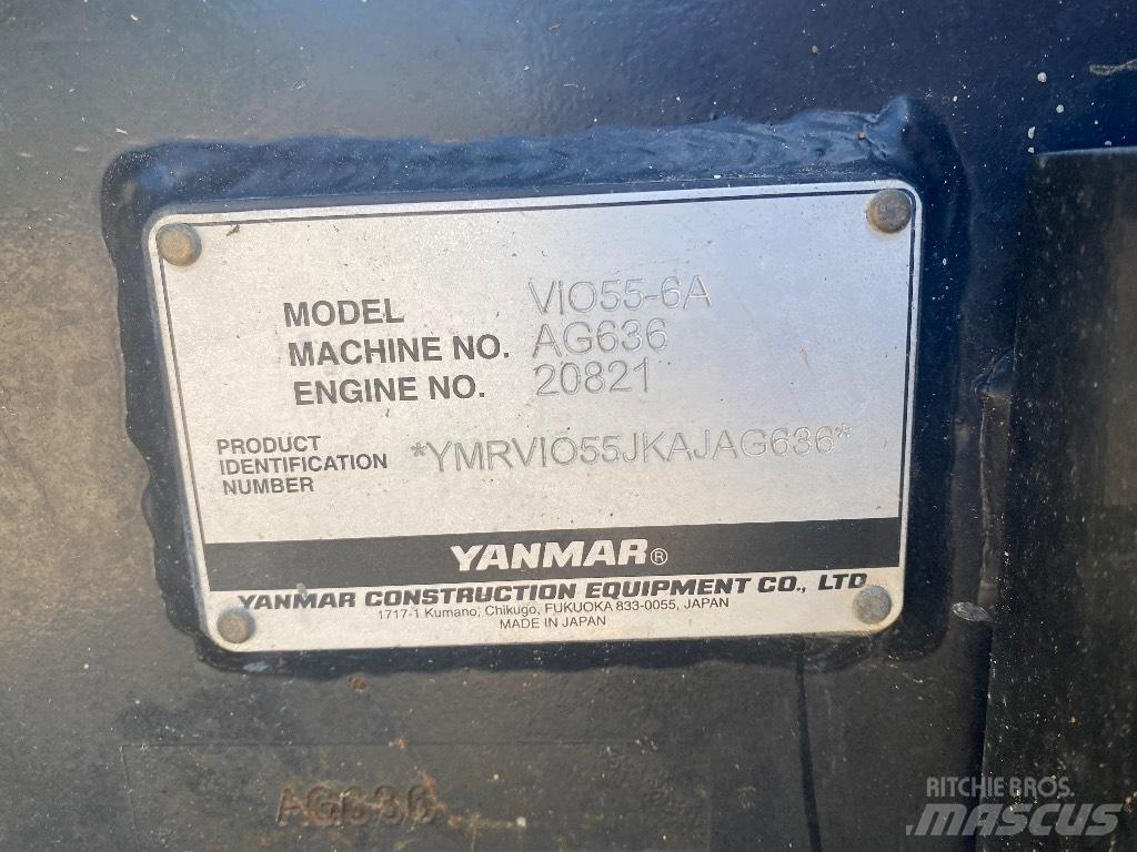 Yanmar Vio 55-6 A Minigravemaskiner