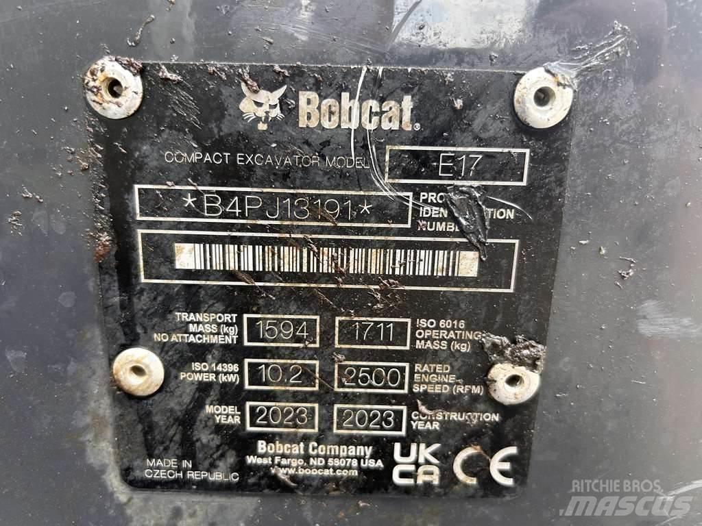 Bobcat E17 Minigravemaskiner