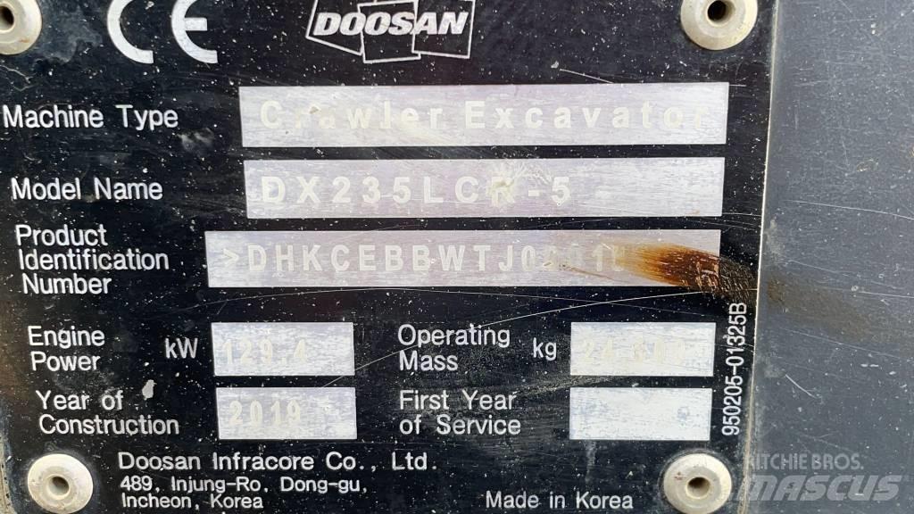 Doosan DX 235 LCR-5 Gravemaskiner på larvebånd