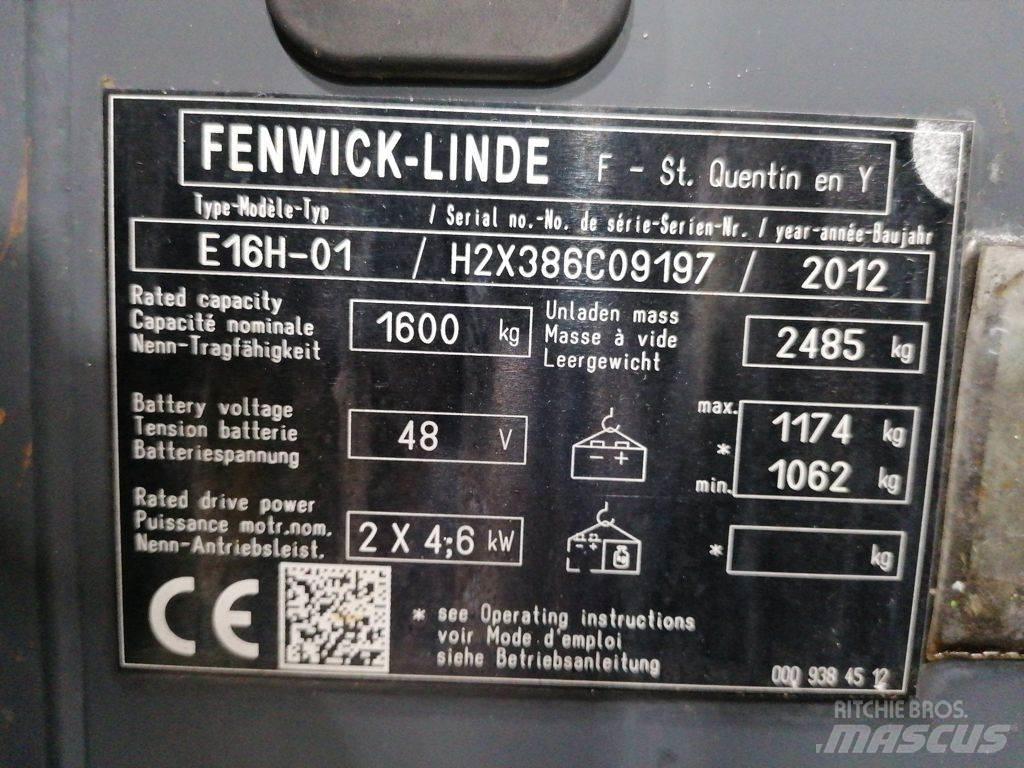Linde E16H-01 El gaffeltrucks
