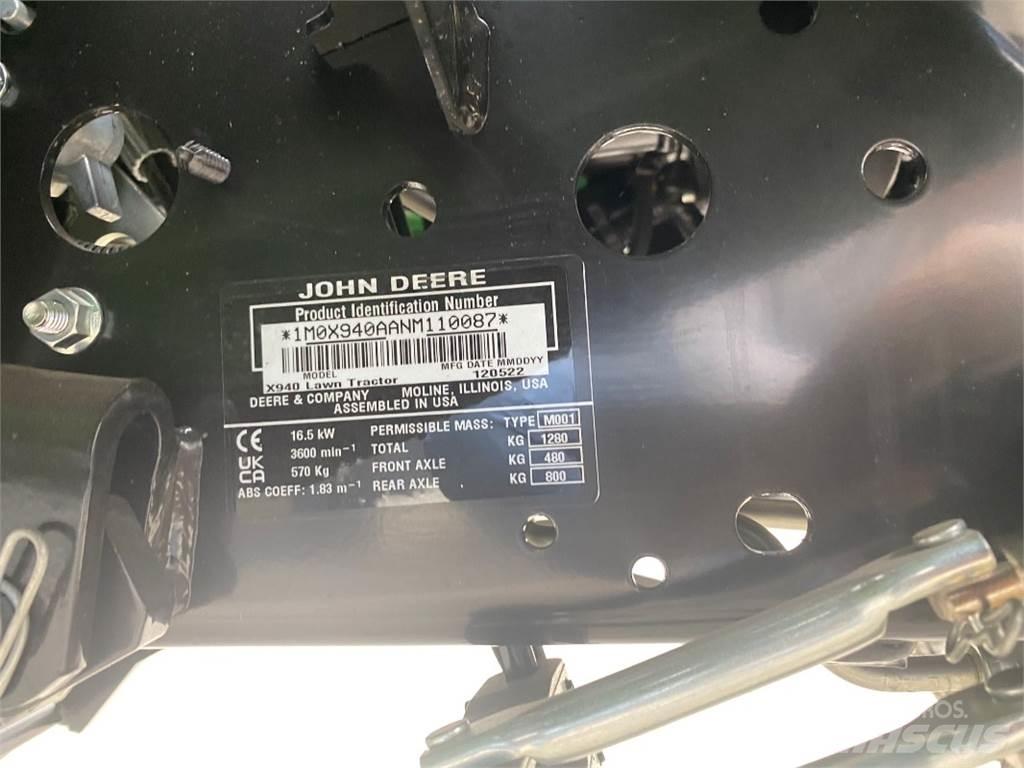 John Deere X940 Græsslåmaskiner