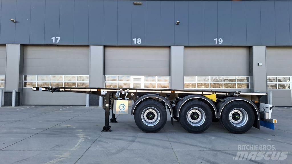 D-tec CC-20-3-T Semi-trailer med containerramme