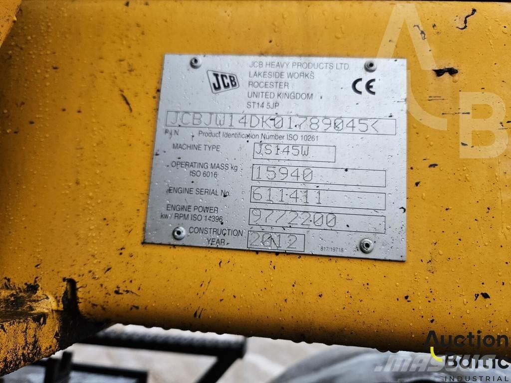 JCB JS 145 W Gravemaskiner på hjul