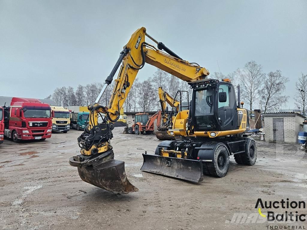 JCB JS 145 W Gravemaskiner på hjul