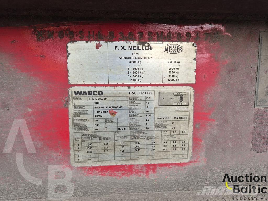 Meiller MHPS 41/3 Semi-trailer med Gardinsider