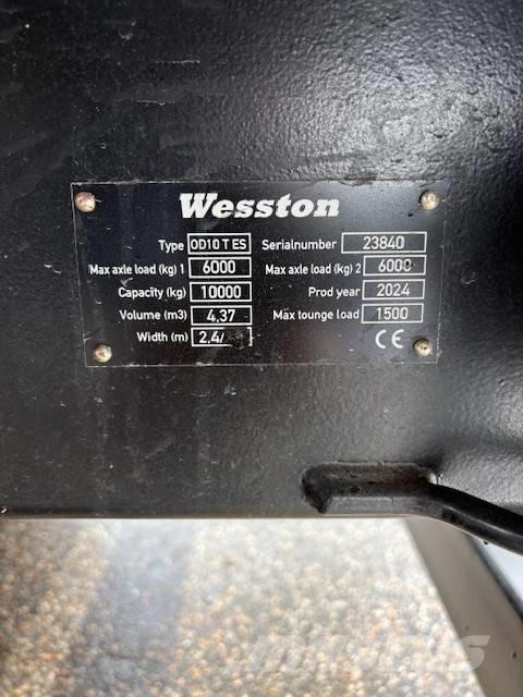  wesston Tippvagn Anhænger med tip