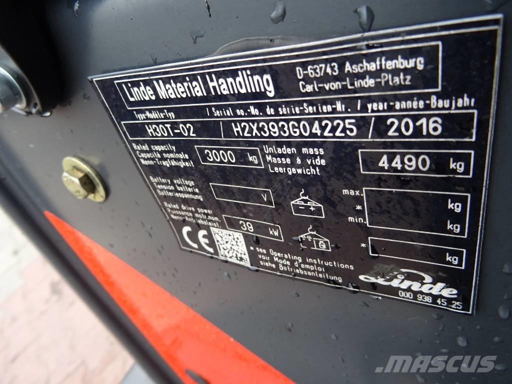 Linde H30T-02 LPG gaffeltrucks