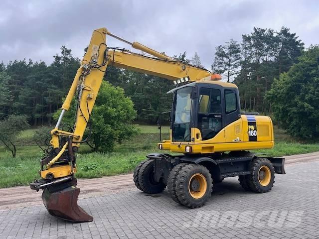 Komatsu PW 160 ES-7K Gravemaskiner på hjul