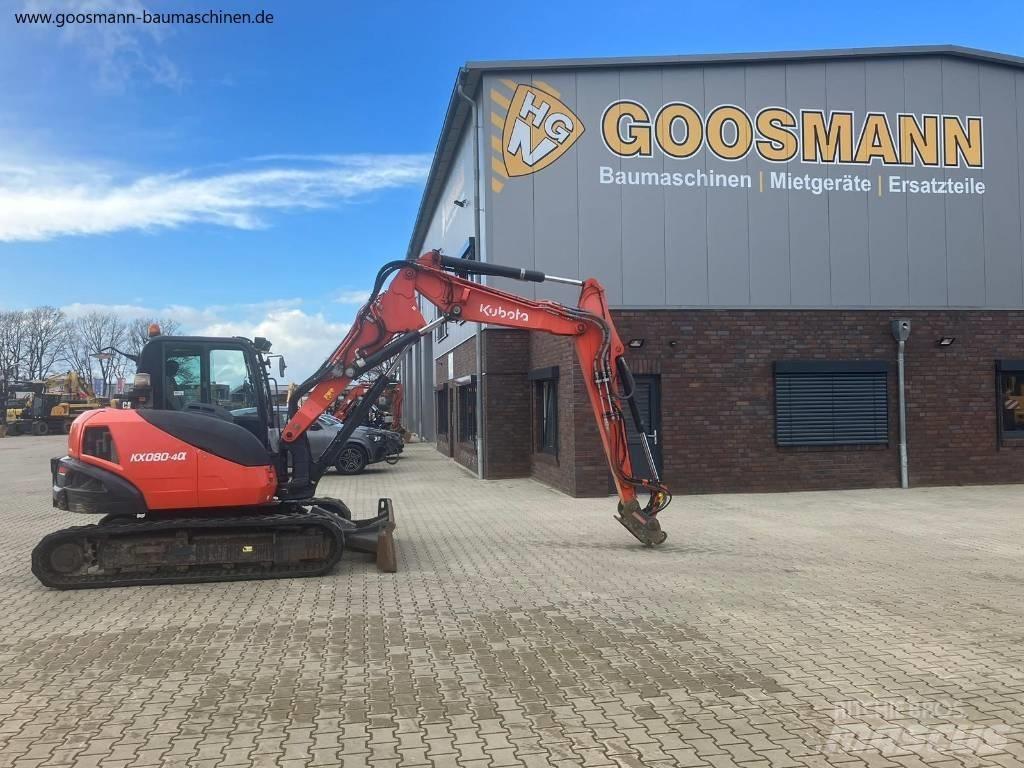 Kubota KX080-4a Midi-gravemaskiner 7t - 12t