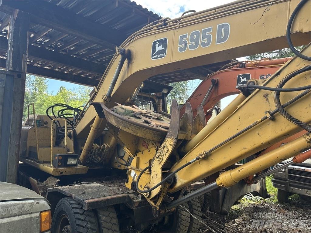DEERE 595D Gravemaskiner på hjul