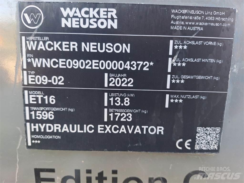 Wacker Neuson ET16 Gravemaskiner på larvebånd