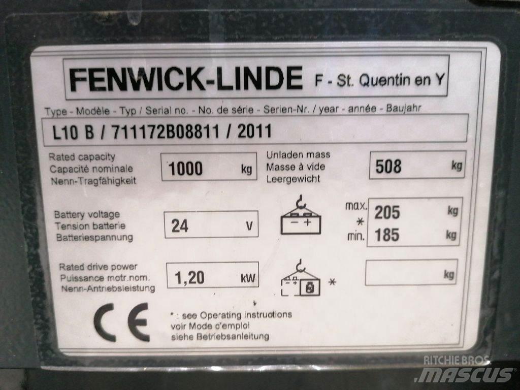 Linde L10B Gaffelstabler med gående fører